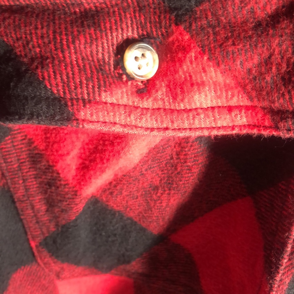 Men’s Y2k fall Buffalo plaid western USA button down shacket flannel shirt - Picture 6 of 11